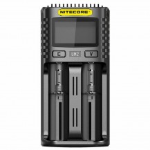 Зарядные устройства NITECORE UM2 18650/21700 на 2*АКБ Intellicharge V2 Совместим с Li-ion/IMR и Ni-MH/Ni-Cd аккумуляторами с автоматическим определением!