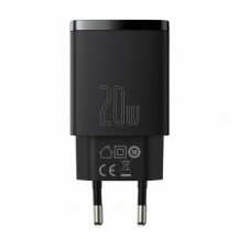 Baseus CCXJ-B01 СЗУ U+C 20W EU Baseus Compact Quick Charger U+C 20W EU Чёрный