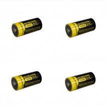 Аккумулятор NITECORE Комплект 4 штуки NL169 RCR123/16340 Li-ion 3.7v 950mAH Аккумулятор с защитой