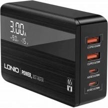 LDNIO настольное зарядное устройство LDNIO A4808Q LED Display 65W Desktop Charger black