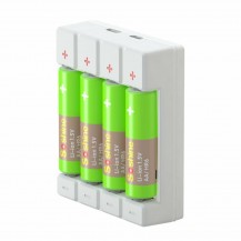 Зарядные устройства SOSHINE Chocolate4 Комплект 4*AA/HR6 Li-ion 1.5V 3300 mWh