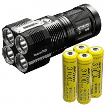 Поисковый фонарь NITECORE TM28 KIT Cree XHP35HI 6000 LM 655м 1000ч 4*18650 IMR 3100mAh 4 шт в комплекте