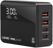 LDNIO Зарядное устройство для телефона и ноутбука LDNIO A4809C GaN 100W 2 PD + 2 QC4+